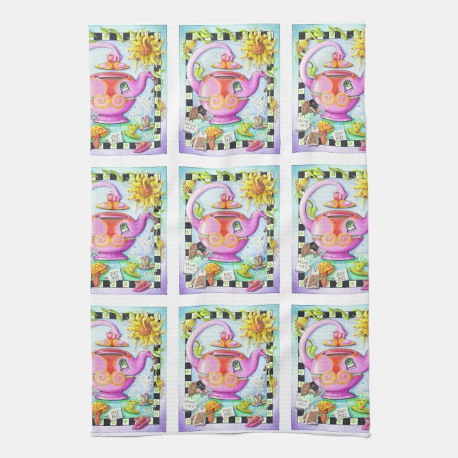 LINGE DE CUISINE MAD À PROPOS DE TEA PARTY (Vertical)