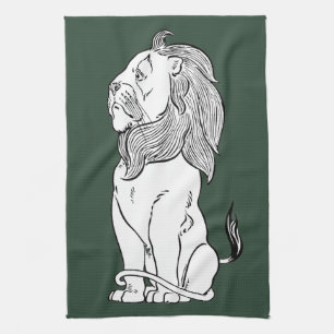 Linge De Cuisine Magicien vintage de Oz, Lion peureux courageux