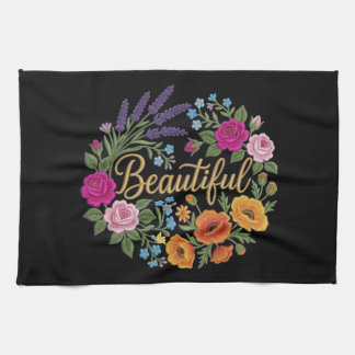 Linge De Cuisine Magnifique bouquet de fleurs