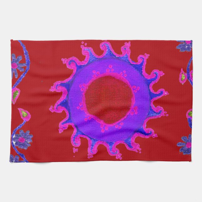 Linge De Cuisine Magnifique Inde extraordinaire Motif Mendi Art Des (Horizontal)
