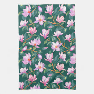 Linge De Cuisine Magnolia en floraison