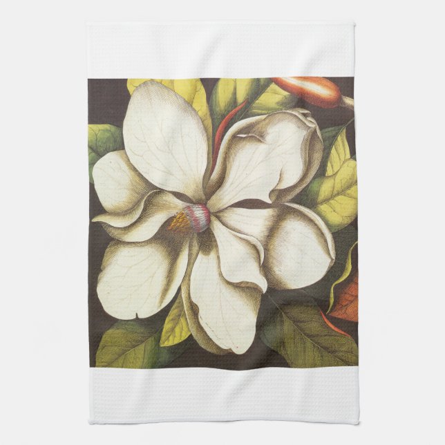 Linge De Cuisine magnolia vintage moderne (Vertical)