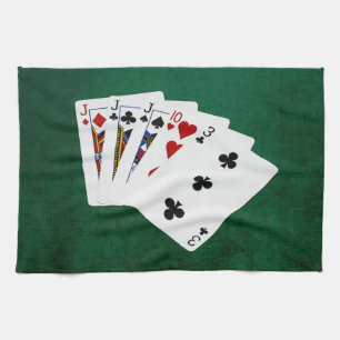Linge De Cuisine Mains De Poker - Trois D'Un Genre - Jack