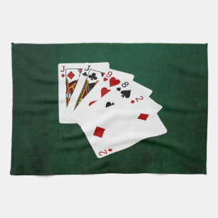 Linge De Cuisine Mains de poker - Une paire - Jack