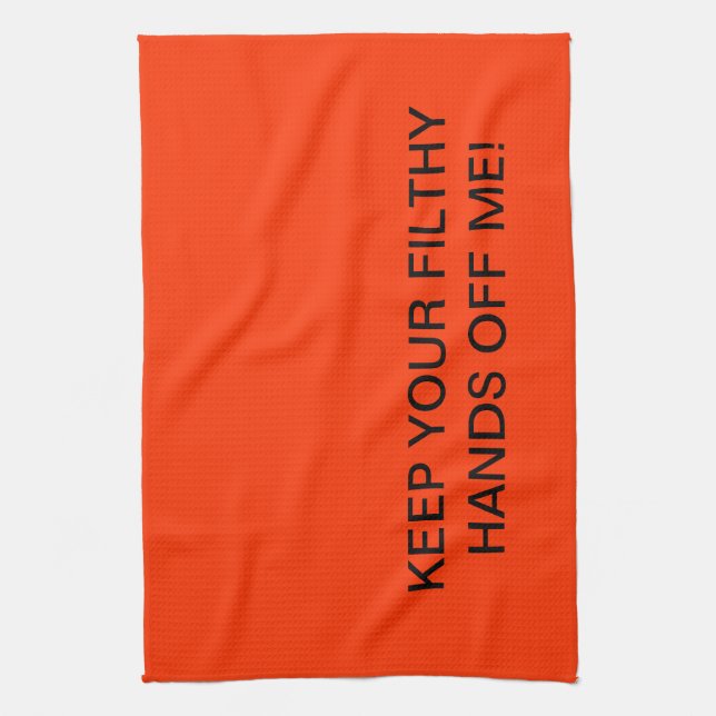 Linge De Cuisine Mains dégoûtantes Dishtowel (Vertical)