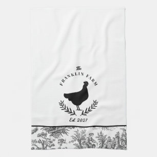 Linge De Cuisine Maison de campagne de poulet personnalisée Pays de
