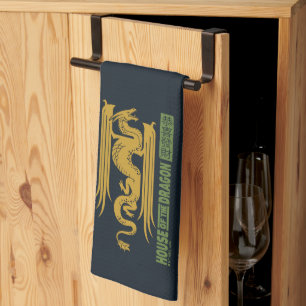 Linge De Cuisine Maison du Dragon Gold & Green Nouvel An   恭 喜 財 發