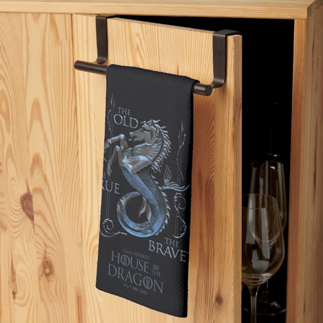 Linge De Cuisine MAISON DU DRAGON | Maison Velaryon Sigil (Pliage en tiers)
