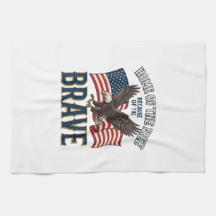 Linge De Cuisine Maison du Libre Aigle Brave Design de T-shirt Patr