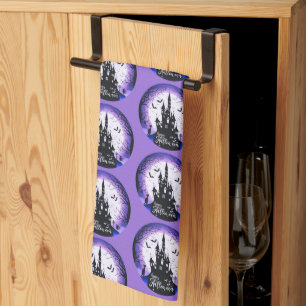 Linge De Cuisine Maison hantée pleine lune chauves-souris Joyeux Ha