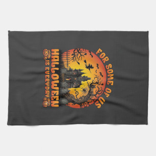 Linge De Cuisine Maison Hantée Tous Les Jours Halloween Sorcière Lu