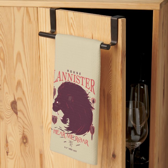 Linge De Cuisine Maison Lannister - Entendez-moi Roar (Pliage en tiers)