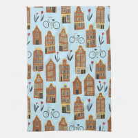 Maisons néerlandaises mignonnes Amsterdam City Mot