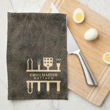 Maître du grill nom personnalisé outils de barbecu