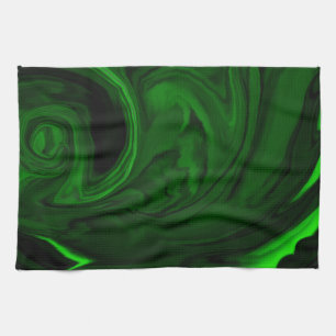 Linge De Cuisine malachite vert texture