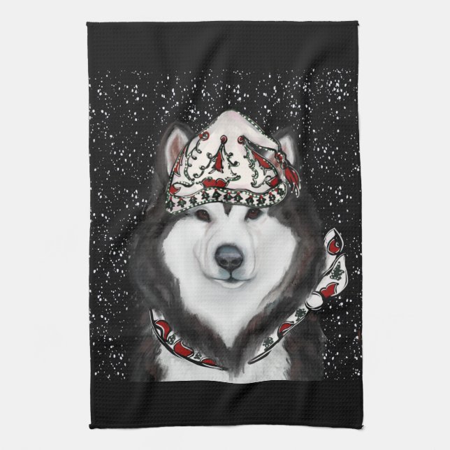 Linge De Cuisine Malamute d'Alaska (Vertical)