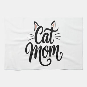 Linge De Cuisine Maman Chatte Moustaches et Oreilles