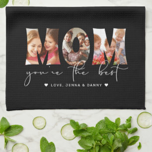 Linge De Cuisine Maman, tu es la meilleure citation Collage photo n