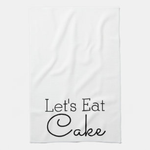 Linge De Cuisine Mangeons le manuscrit de gâteau