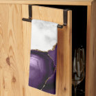 Marbre blanc doré violet Agate