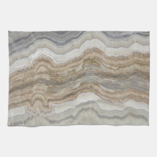Linge De Cuisine marbre gris brun scandinave minimaliste