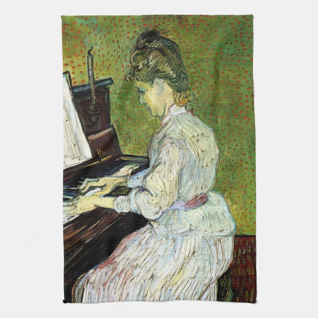 Linge De Cuisine Marguerite Gachet au piano par Vincent van Gogh (Vertical)