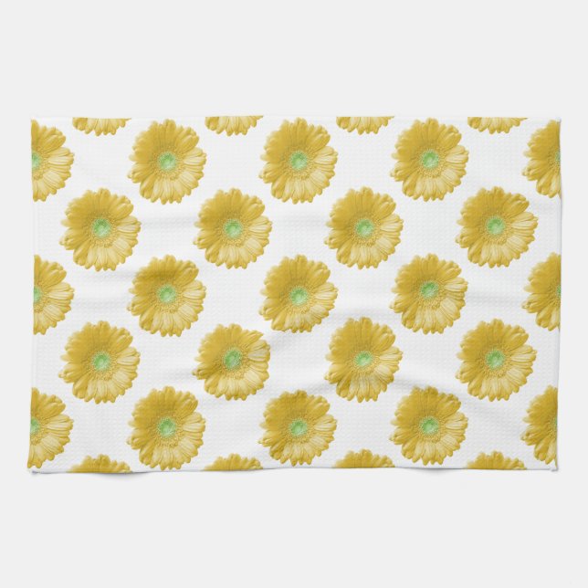 Linge De Cuisine Marguerite jaune (Horizontal)