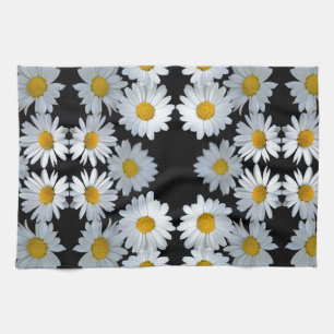 Linge De Cuisine marguerite noire des années 90