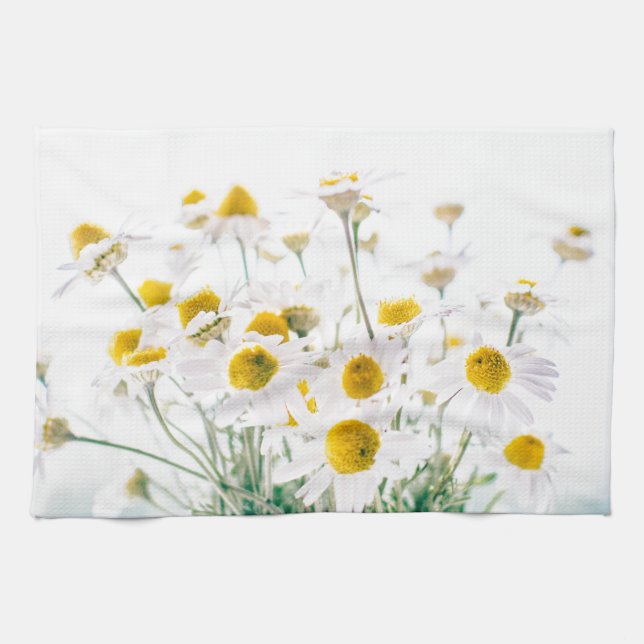 Linge De Cuisine marguerites au soleil (Horizontal)