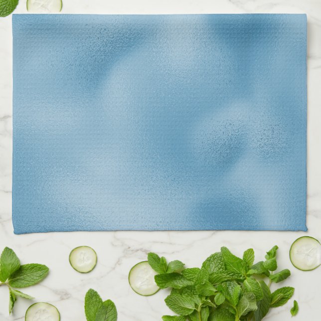 Linge De Cuisine Mariage bleu turquoise (Plié)