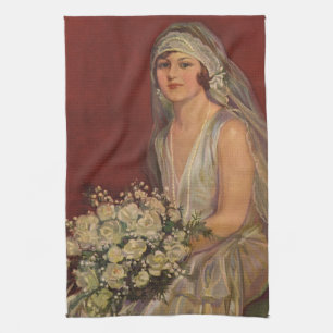 Linge De Cuisine Mariage vintage, Portrait de mariée victorienne