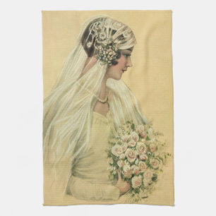 Linge De Cuisine Mariage vintage, Portrait de mariée victorienne