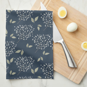 Linge De Cuisine Marine et Sage Floral