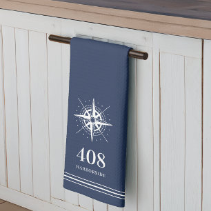 Linge De Cuisine Marine   Numéro de la maison compas & Nom de la ru