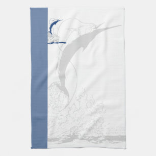 Linge De Cuisine Marlin bleu,