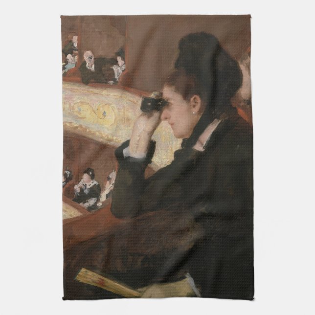 Linge De Cuisine Mary Cassatt - Dans le loge (Vertical)
