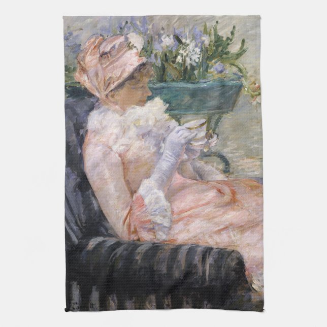 Linge De Cuisine Mary Cassatt - La Coupe du Thé (Vertical)