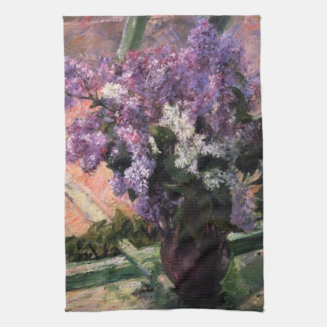 Linge De Cuisine Mary Cassatt - Lilas dans une fenêtre (Vertical)