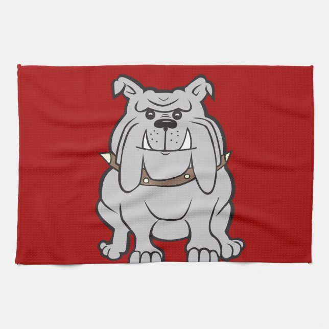 Linge De Cuisine Mascotte Bulldogs sur les cadeaux Amoureux de les  (Horizontal)