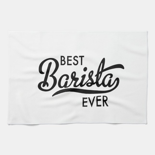 Linge De Cuisine Meilleur Barista (Horizontal)