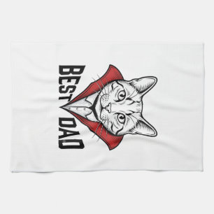 Linge De Cuisine Meilleur design de gravure vintage de chat vampire