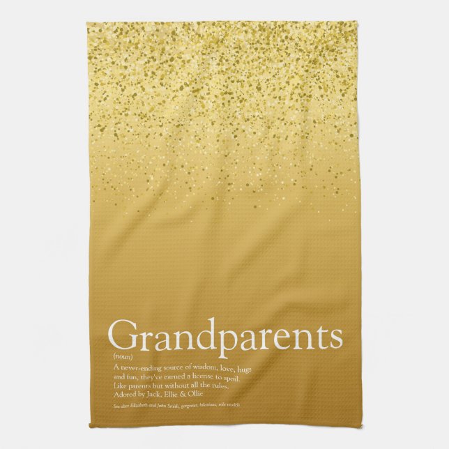 Linge De Cuisine Meilleur jamais Grand-Parents Définition Parties s (Vertical)