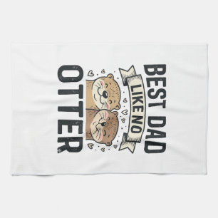 Linge De Cuisine Meilleur Papa Comme Aucun Loutre Mignon Loutre Fêt