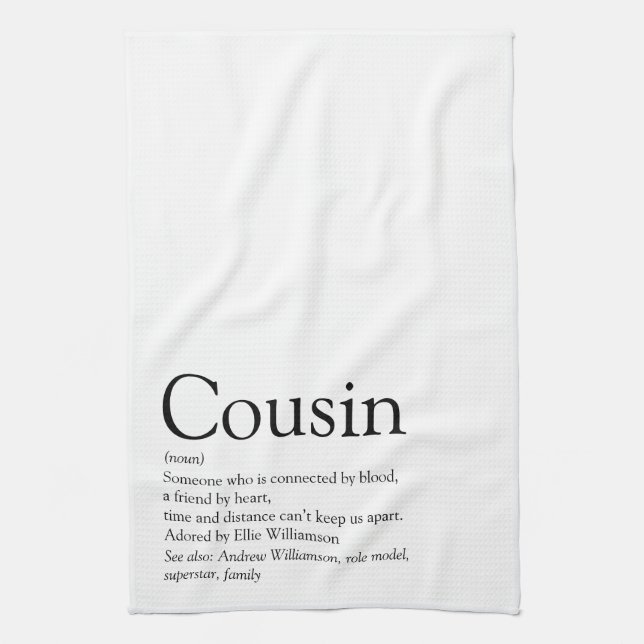 Linge De Cuisine Meilleure définition de cousine au monde (Vertical)