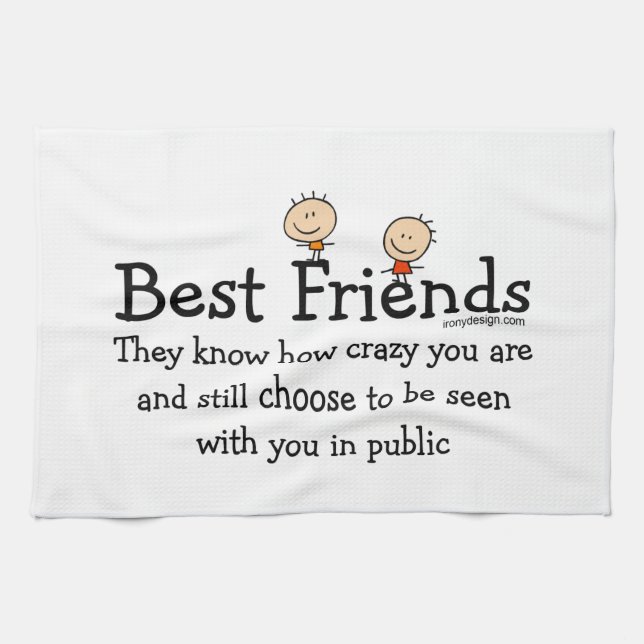 Linge De Cuisine Meilleurs amis (Horizontal)