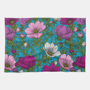 Linge De Cuisine Mélange cosmos bleu