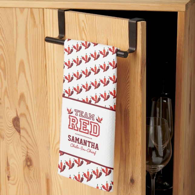 Linge De Cuisine Membre EQUIPE RED (Pliage en tiers)