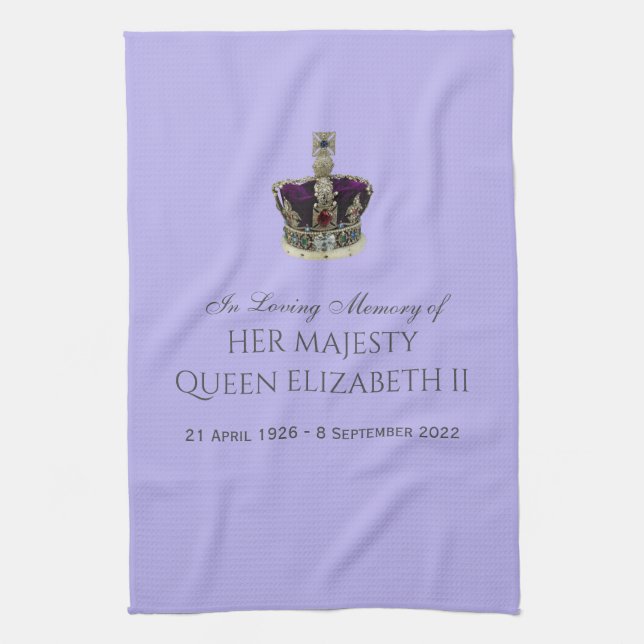 Linge De Cuisine Mémoire amoureuse de Sa Majesté la reine Elizabeth (Vertical)