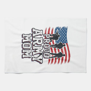 Linge De Cuisine Mère de l'armée fière Vintage Militaire Patriotiqu