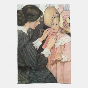 Linge De Cuisine Mère vintage et enfant par Jessie Willcox Smith